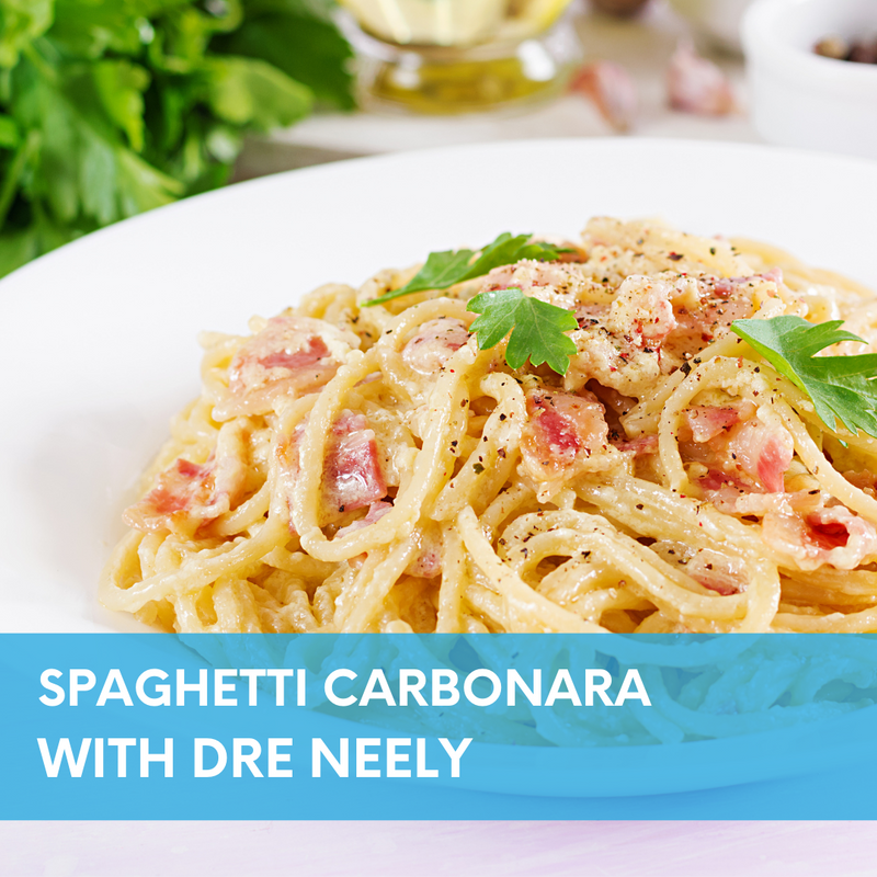 FUNdation Spaghetti Carbonara with Chef Dre Neely + Cook-along Livestream [12/14/2022]